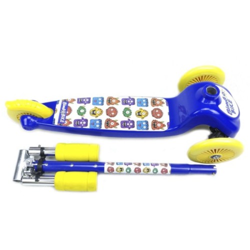 Самокат Bimbo Bike Monsters 12` з регулюванням висоти Синьо-жовтий (75803-IS)