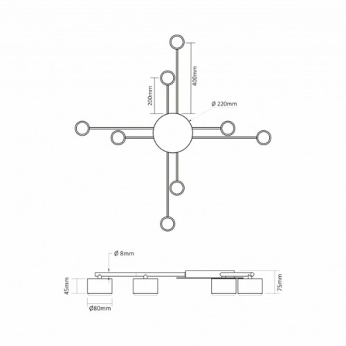 Світильник Videx VL-SPF22B-B