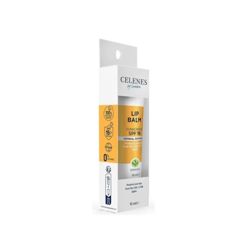 Бальзам для губ Celenes Herbal Defence Lip Balm With Sunscreen SPF 15 10 мл (7350104249618)