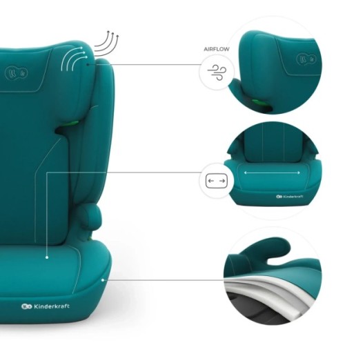 Автокрісло Kinderkraft i-Spark 2 Plus i-Size Green (KCISPA02GREPL00) (5902533931491)