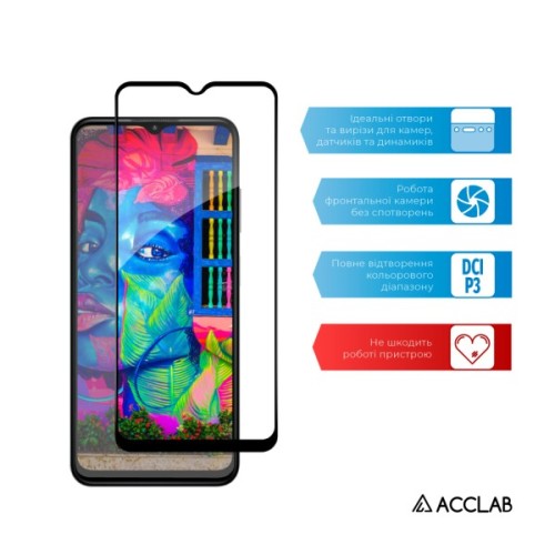 Скло захисне ACCLAB Full Glue ESD HMD ARC Black (1283126624049)