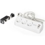 Мережевий фільтр живлення Digitus 3 розетки, 2xUSB-A, 1xUSB-C,1.5м, White (DA-70626)