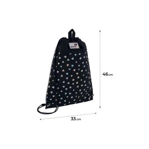 Сумка для взуття Kite 601M Black&Silver (K26-601M-14)
