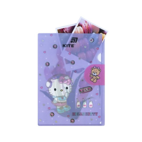 Папка - куточок Kite із клапаном A4 Hello Kitty- 5 (HK25-248-5)