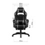 Крісло ігрове GT Racer X-2749-1 Gray/Black Suede (X-2749-1 Fabric Gray/Black Suede)