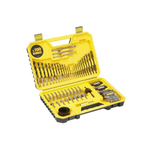 Набір свердл і біт DeWALT 100 шт, кейс (DT71563)