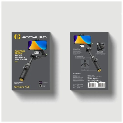 Стедікам AOCHUAN Professional Gimbal Stabilizer for Smartphone SMART S3 Black (AOCHUAN-SMARTS3-B)