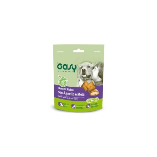 Ласощі для собак OASY TREATS Ягня та яблуко 80 г (8053017346205)