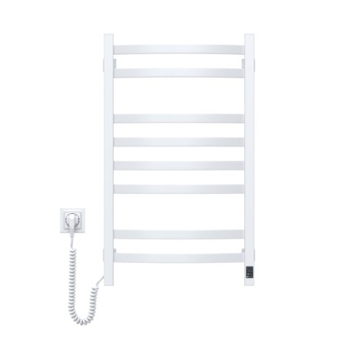 Сушарка для рушників Navin Avalon, 800х480 , таймер-регулятор, сталь, білий, ліве підключення (12-103153-4880)