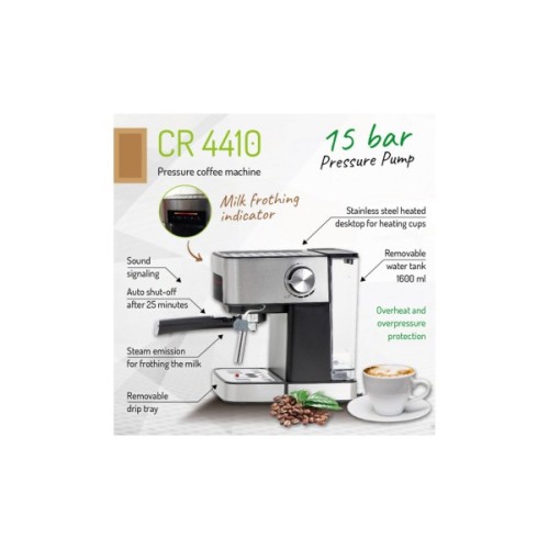 Ріжкова кавоварка еспресо Camry CR 4410