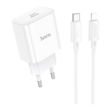 Зарядний пристрій HOCO C76A Pro Majestic USB-C PD30W + cable USB-C to Lightning White (6942007616317)