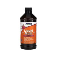 Мультивітамін Now Foods Рідкі мультивітаміни та мінерали, смак лісових ягід, Liqui (NOW-03773)