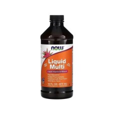 Мультивітамін Now Foods Рідкі мультивітаміни та мінерали, смак лісових ягід, Liqui (NOW-03773)