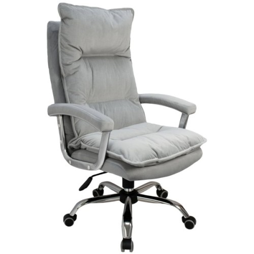 Офісне крісло Примтекс плюс Flex Chrome MF VL-85 PK, оксамит сірий (Flex Chrome MF VL-85 PK)