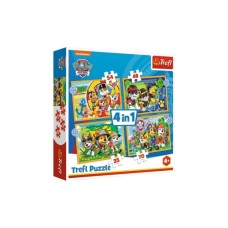 Пазл Trefl Paw Patrol Святковий Щенячий патруль 4 в 1 (35, 48, 54, 70) (5900511343953)