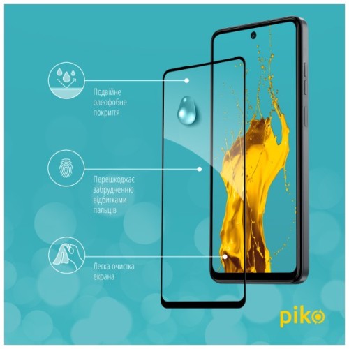 Скло захисне Piko Full Glue Tecno Spark 20 Pro Black (1283126592423)