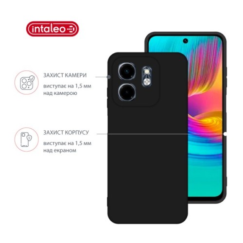 Чохол до мобільного телефона Intaleo Silicone Infinix Smart 9 Black (1283126599620)