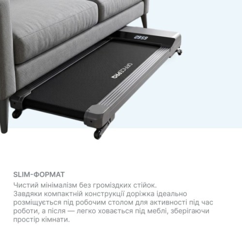 Бігова доріжка OfficePro TD091 2 HP 1-6 км/год 100 кг (TD091)