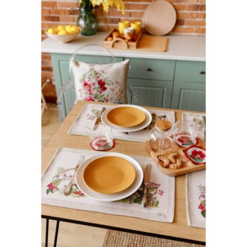 Наволочка Прованс гобеленова декоративна Букет квітів 45х45 см (034211)