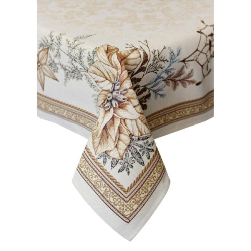 Скатертина Прованс гобеленова Золоте свято 135х220 см (036319)