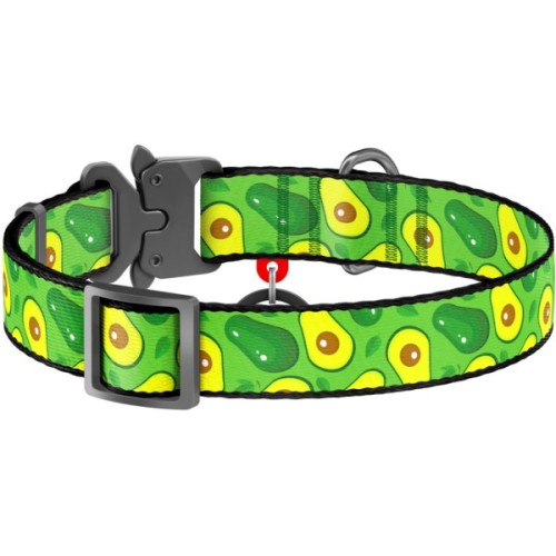 Нашийник для тварин WAUDOG Nylon "Авокадо" металічна пряжка-фастекс L (5144)