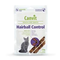 Ласощі для котів Canvit Hairball Control для виведення грудок шерсті з качкою 100 г (8595602514083)