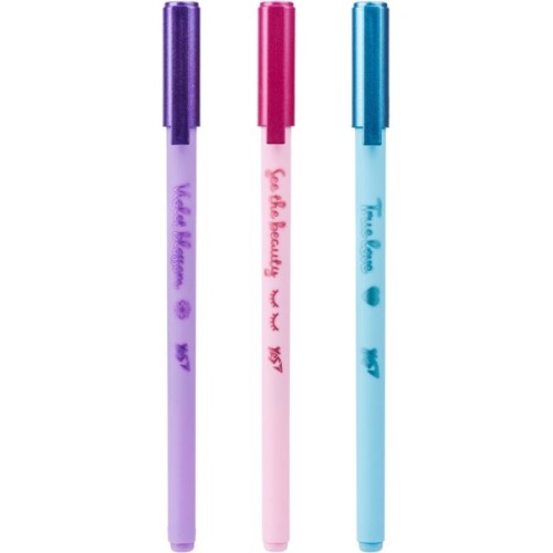 Ручка кулькова Yes Glam 0,7 мм синя (412014)