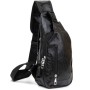 Сумка Vintage Через плече на два відділення шкірзам Чорна (20559)