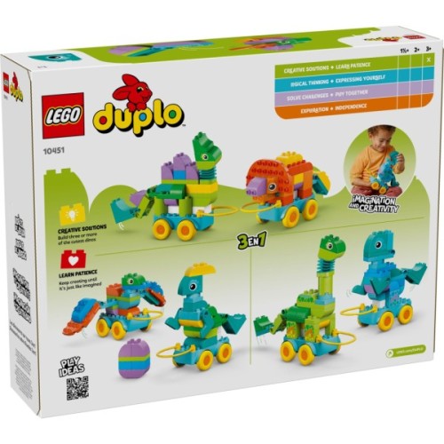 Конструктор LEGO DUPLO Динозаври на колесах 3 в 1 (10451)