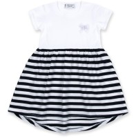 Плаття дитяче Breeze зі спідницею в смужку (8753-86G-white)