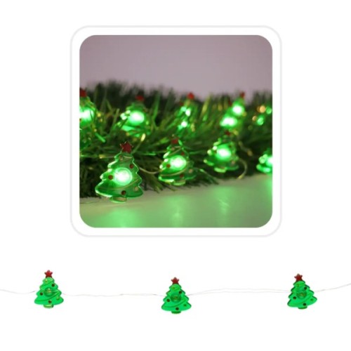 Гірлянда Chomik Ялинка струна 2,2 м, 20 LED теплий білий, 2АА (5900779854192)