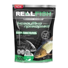 Прикормка Real Fish Silver Series Товстолоб-амур Кріп 0.9kg (809.00.37)