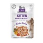 Вологий корм для кішок Brit Care Fillets in Gravy Tender Turkey Kitten 85 г (8595602565429)