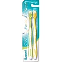 Зубна щітка Fesco Expert Clean Extra Soft Жовта 1 шт. + Зелена 1 шт. (4820204702328)