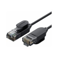 Патч-корд 3м, U/UTP CAT 6A Copper Ethernet Cable тонкий(діаметр 2.8мм) NW122 Black Ugreen (70653)