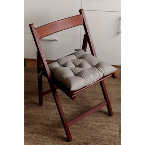 Подушка на стілець Прованс Фібра сіра 40х40 см (4823093447004)