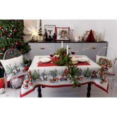 Скатертина Прованс гобеленова Різдвяне багаття 135х180 см (037399)