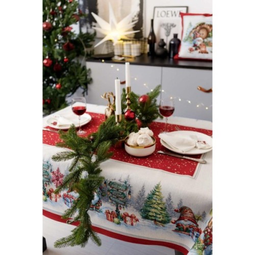 Скатертина Прованс гобеленова Різдвяне багаття 135х180 см (037399)