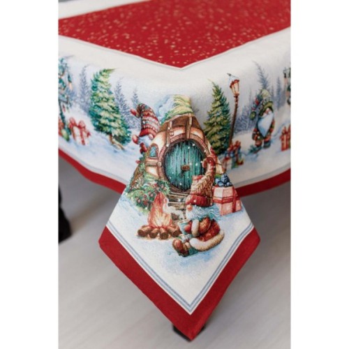 Скатертина Прованс гобеленова Різдвяне багаття 135х180 см (037399)