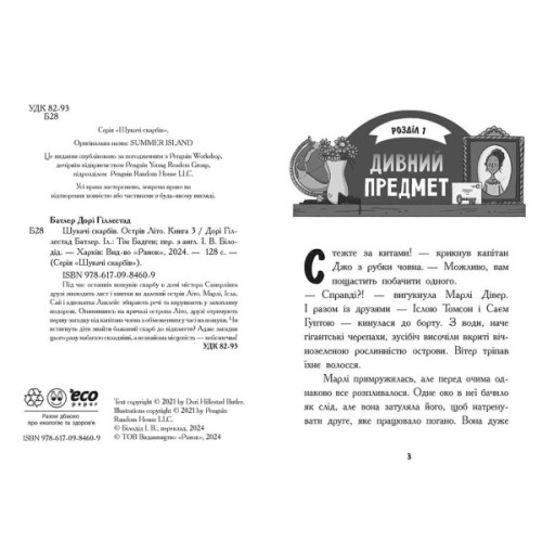 Книга Шукачі скарбів. Острів Літо. Книга 3 - Дорі Гіллестад Батлер Ранок (9786170984609)