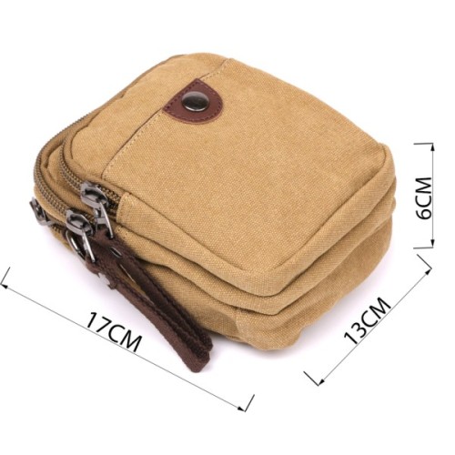 Сумка Vintage Текстильна Хакі (20161)