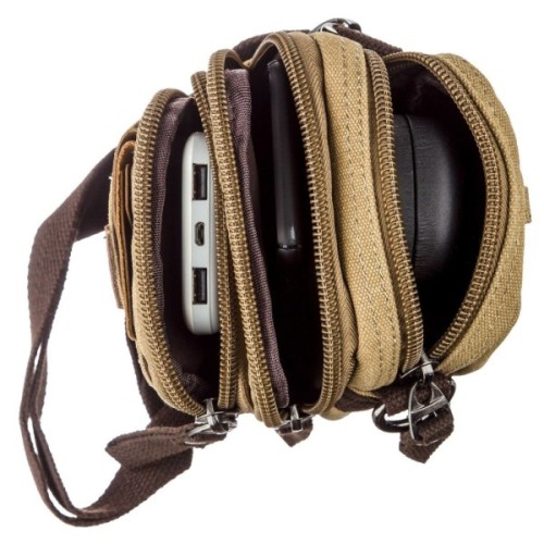 Сумка Vintage Текстильна Хакі (20161)