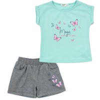 Набір дитячого одягу Breeze з метеликами (19828-98G-mint)