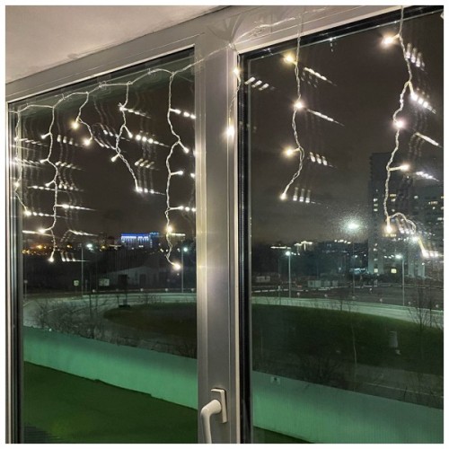 Гірлянда ColorWay Бахрома 3 м x 0.6 м 100 Led IP20 теплий колір USB (CW-GF-100L36UWW)