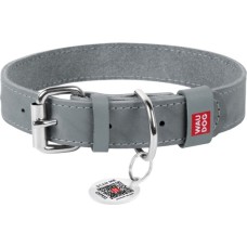 Нашийник для тварин WAUDOG Classic шкіряний 20 мм х 30-39 см сірий (021711)
