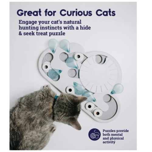 Іграшка для котів Outward Hound Petstages Головоломка Краплі дощу сіра (0700603695817)