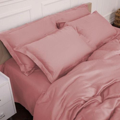 Постільна білизна MirSon Tencel №02 Pink 2x143x210 Сімейний (2200009368608)