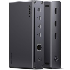 Концентратор Ugreen Thunderbolt 4 to 3xTh.4/3xUSBA 3.2/RJ45 Gigabit/140W ARevodok Max 8-in-1 U708 (25053EU)