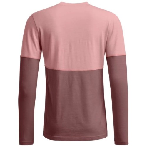 Термокофта Ortovox 185 Rock'n'Wool Long Sleeve Wms dusk rose - S - рожевий (025.001.1305)