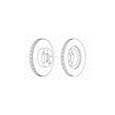 Гальмівний диск FERODO DDF1630